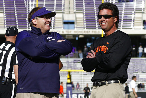 Fighting for the Cheez-It Bowl: Texas Tech, Oklahoma State, Kansas State and TCU.